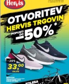 Hervis katalog Otvoritev trgovin popusti do – 50 %