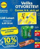 Lidl katalog Velika otvoritev Lenart do 15. 9.
