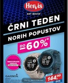 Hervis katalog Črni teden norih popustov