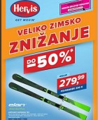 Hervis katalog Veliko zimsko znižanje do 9. 1.