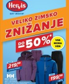 Hervis katalog Veliko zimsko znižanje do 18.2.