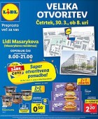 Lidl katalog Velika otvoritev Masarykova 30. 3.