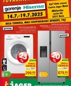 Jager katalog Tovarniška razprodaja Gorenje Hisense