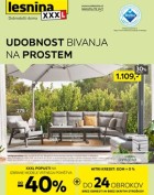 Lesnina katalog Udobnost bivanja na prostem
