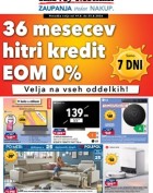 Harvey Norman katalog 36 mesecev hitri kredit EOM 0%