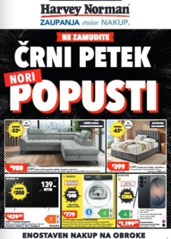 Harvey Norman katalog Črni petek popusti