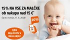 Muller akcija -15% na vse za malčke junij 2026
