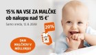 Muller akcija -15% na vse za malčke avgust 2026