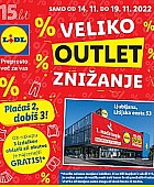 Lidl katalog Veliko Outlet znižanje Ljubljana Litijska
