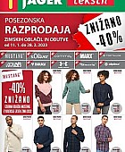 Jager katalog tekstil Posezonska razprodaja do 28. 2.