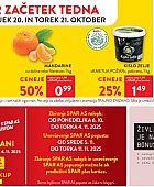 Spar in Interspar akcija za začetek tedna do 21.10. Spar in Interspar akcija za začetek tedna do 21.10.
