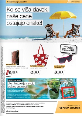 Pošta Slovenije katalog Julij 2013