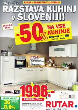 Rutar katalog Največja razstava kuhinj v Sloveniji