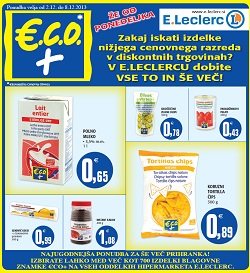 E.Leclerc katalog E.C.O+ ponudba do 8.12.2013