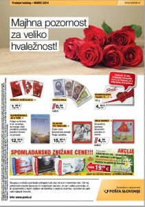 Pošta Slovenije katalog marec 2014