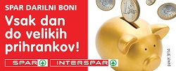 Spar in Interspar katalog Darilni boni do 1.4.