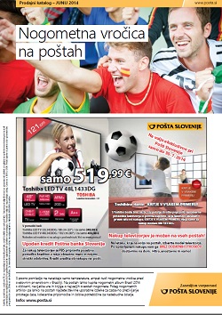 Pošta Slovenije katalog junij 2014