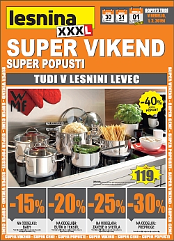 Lesnina katalog Super vikend Levec do 1. 2.