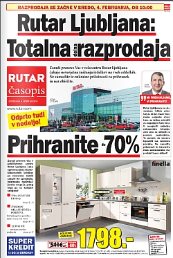 Rutar katalog Ljubljana Totalna delna razprodaja