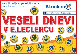 E Leclerc katalog Veseli dnevi do 24. 3.