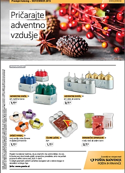 Pošta Slovenije katalog november 2015