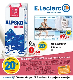 E Leclerc katalog Ljubljana do 22. 05.