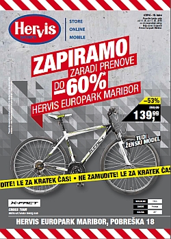 Hervis katalog Europark Maribor do 17. 05.