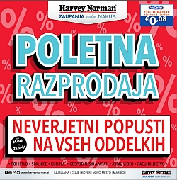 Harvey Norman katalog Poletna razprodaja