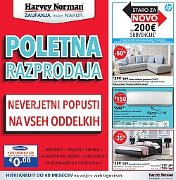 Harvey Norman katalog Poletna razprodaja