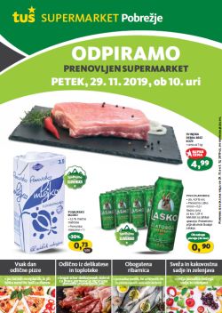 Tuš katalog Otvoritev supermarket Maribor Pobrežje