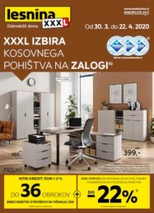 Lesnina katalog XXL izbira kosovnega pohištva
