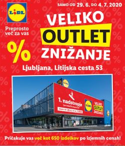 Lidl katalog Veliko outlet znižanje Ljubljana