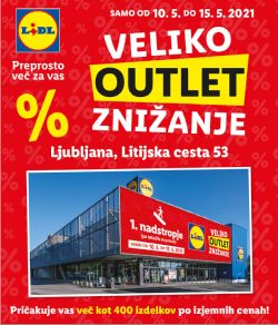 Lidl katalog Ljubljana Veliko Outlet znižanje Litijska
