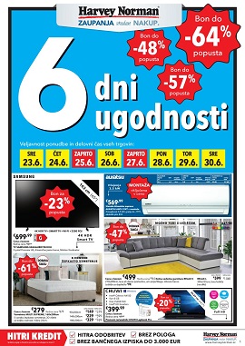 Harvey Norman katalog 6 dni ugodnosi