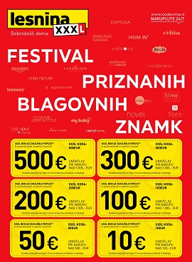 Lesnina katalog Festival priznanih blagovnih znamk