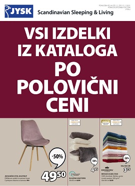 JYSK katalog Polovične cene do 15.2.