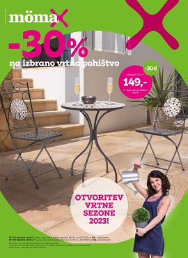 Momax katalog -30% na izbrano vrtno pohištvo