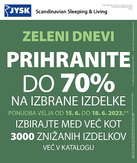JYSK katalog Zeleni dnevi do 18.6.