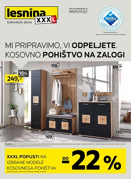 Lesnina katalog Kosovno pohištvo na zalogi do 16.9.
