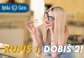 Optika Clarus katalog 1+1 gratis