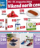 Eurospin vikend norih cen do 31.8.