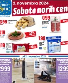 Eurospin sobota norih cen 2.11.
