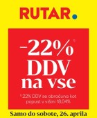 Rutar katalog -22% DDV na vse