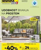 Lesnina katalog Udobnost bivanja na prostem