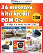 Harvey Norman katalog 36 mesecev hitri kredit EOM 0%