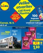 Lidl katalog Kranj Planina otvoritev