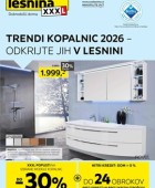 Lesnina katalog Trendi kopalnic 2026