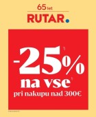 Rutar katalog -25% na vse pri nakupu nad 300€