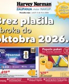 Harvey Norman katalog Brez plačila obroka do oktobra 2026
