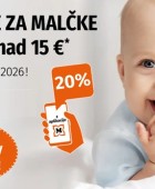 Muller akcija -15% na vse za malčke maj 2026